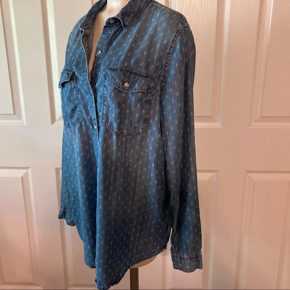 Calvin Klein Long Sleeve Denim Shirt M - Picture 8 of 15